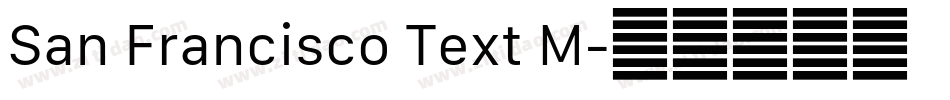 San Francisco Text M字体转换